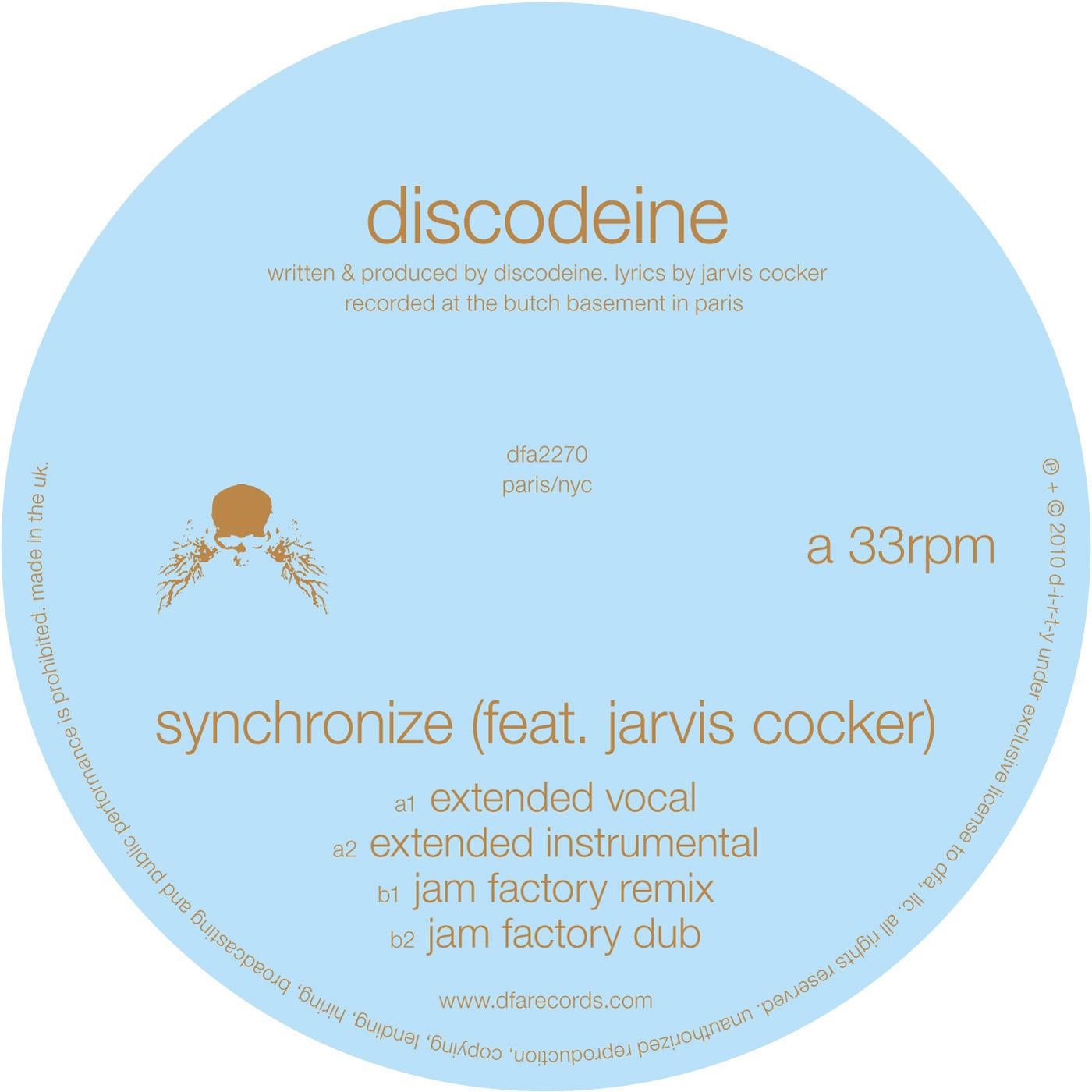 Discodeine feat Jarvis Cocker - Synchronize