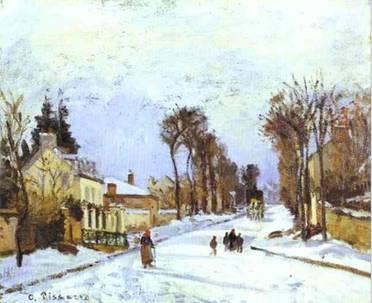 ... 1830-1903â€“ Route de Versailles Ã  Louveciennes- effet de neige
