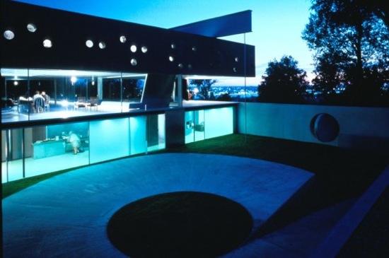 Maison à Bordeaux - Rem Koolhaas - Jardin la nuit