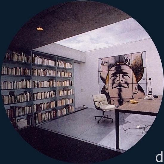 Maison à Bordeaux - Rem Koolhaas - Ascenseur et bibliothèque