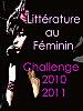 challenge littérature au féminin
