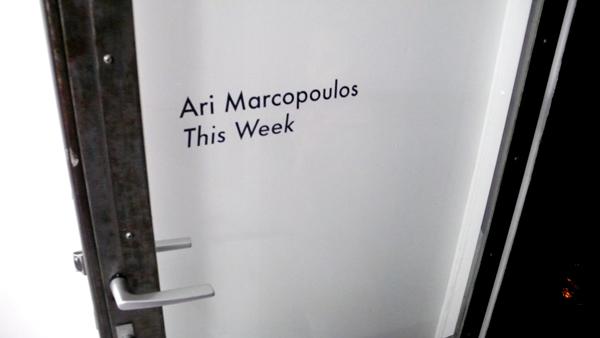 ARI MARCOPOULOS – THIS WEEK – PARIS – OPENING