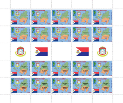 Carte postale spéciale de l'île de Saba