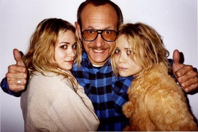 Terry et les jumelles Mary Kate et Ashley Olson