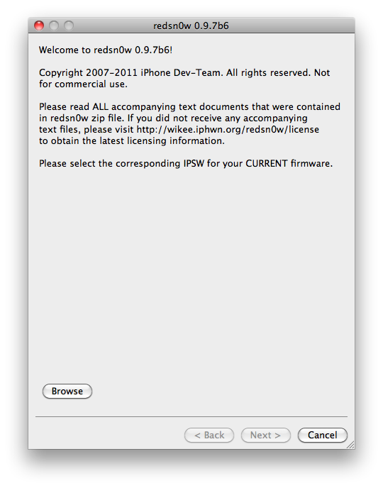 Redsn0w 0.9.7b6 disponible, prochaine version untethered avec SHSH iOS 4.1