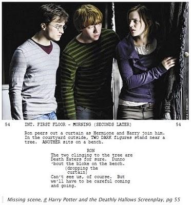 Harry Potter and the Deathly Hallows-part 1 : Les scènes coupées