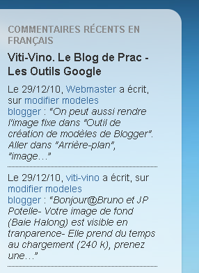 Blog de Prac - Commentaires Blog de Prac - Commentaires