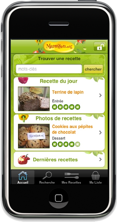 marmiton app Chapitre 226: Les 10 applications iphone les plus gourmandes