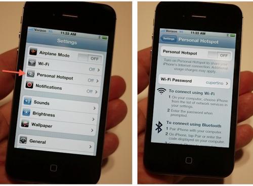iOS 4.3 : Mode hotspot Wifi à venir dans la mise à jour ?