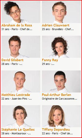 Le visage des candidats de Top Chef 2011 dévoilé