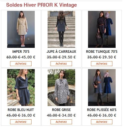 Les Soldes Vintage PRIOR K