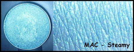 Mes fards MAC : les swatches macsteamysw