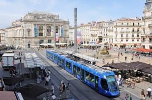 Le tramway à Montpellier