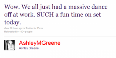 Décontraction sur le tournage de Breaking DAWN ! Décontraction sur le tournage de Breaking DAWN !