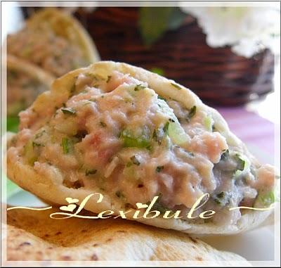 Mini-pitas à la salade de jambon Mini-pitas à la salade de jambon