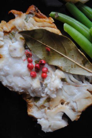 Poisson aux baies roses sur lit de Topinambours PoissonTopi5