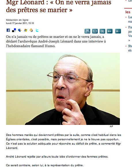 Question: pourquoi les prêtres ne peuvent-ils pas se... Question: pourquoi les prêtres ne peuvent-ils pas se...