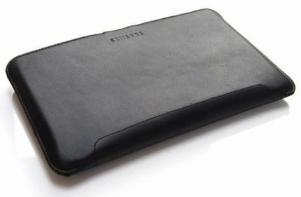 Samsung Galaxy-tab etui-cuir-noir ferme Etui en cuir souple avec fermoir