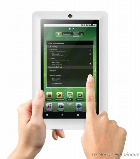 Test tablette Creative Ziio 7 Pure Wireless Entertainment Test tablette Creative Ziio 7 Pure Wireless Entertainment