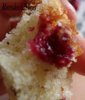 Gâteau rapide au yaourt framboise et amandes