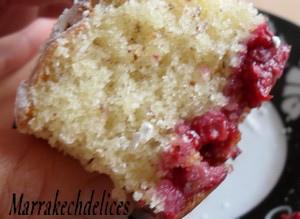 Gâteau rapide au yaourt framboise et amandes