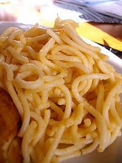Spaghetti à la créme de paprika
