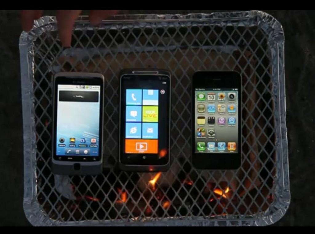 Quel smartphone va être grillé le premier ? martphone Grill