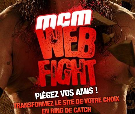 Publicité originale pour l’arrivée du catch sur MCM catch mcm
