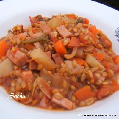 Risotto de petit épeautre , La vallée des Ocres Risotto de petit épeautre , La vallée des Ocres