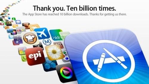 L'App Store a atteint les 10 milliards de téléchargements...