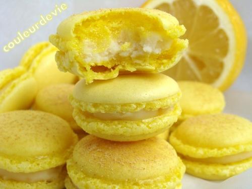 Macarons citron-gingembre