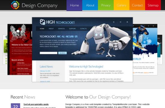 24 templates gratuits HTML5 et CSS3