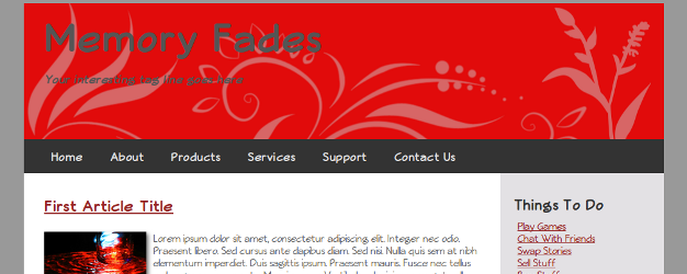 24 templates gratuits HTML5 et CSS3