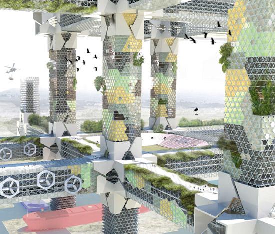 Une cité des tours à Marseille Une cité des tours à Marseille