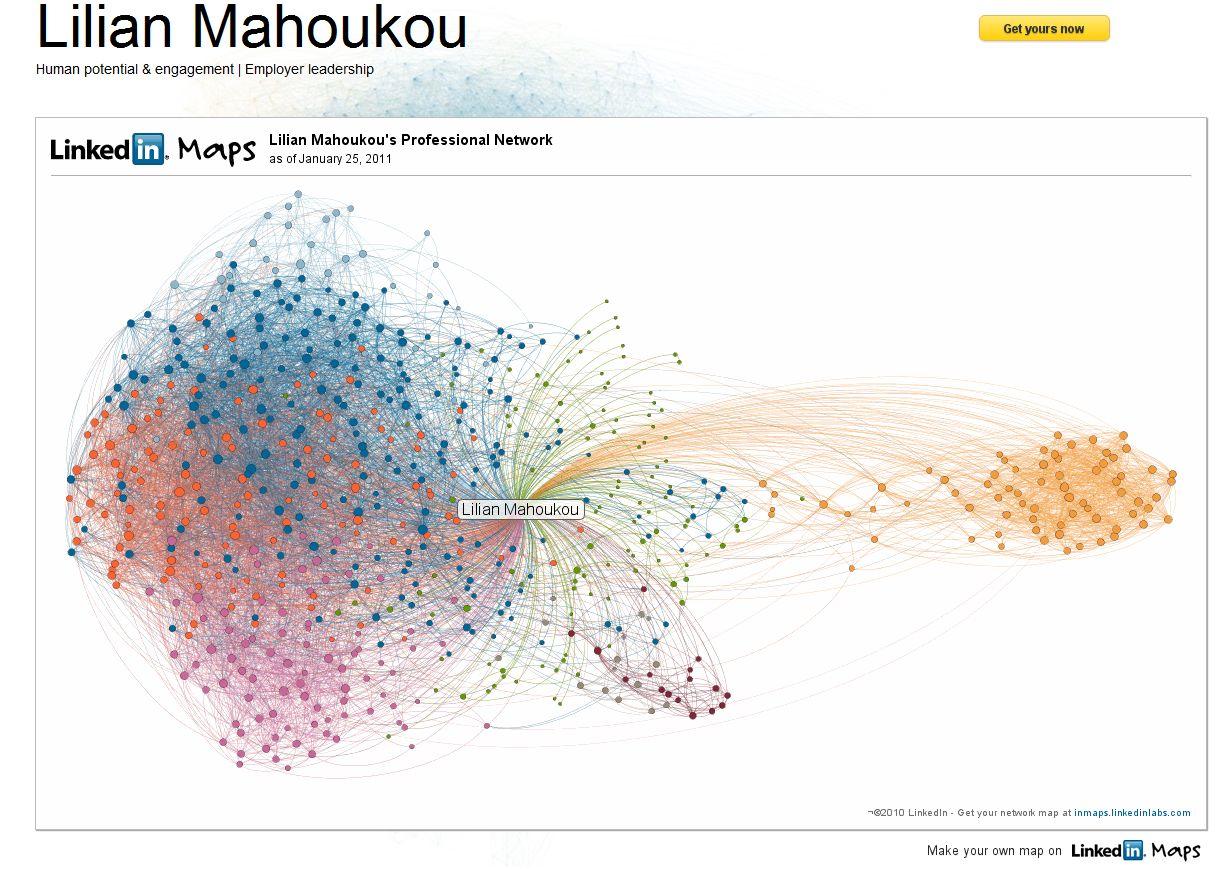 Linkedin InMaps pour visualiser son réseau de contacts