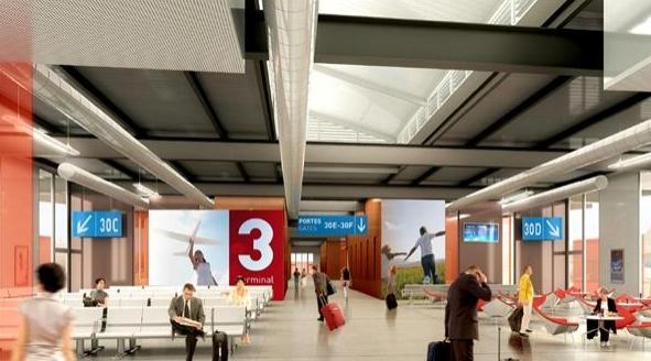 Le futur Terminal de l'Aéroport Lyon St-Exupéry 
