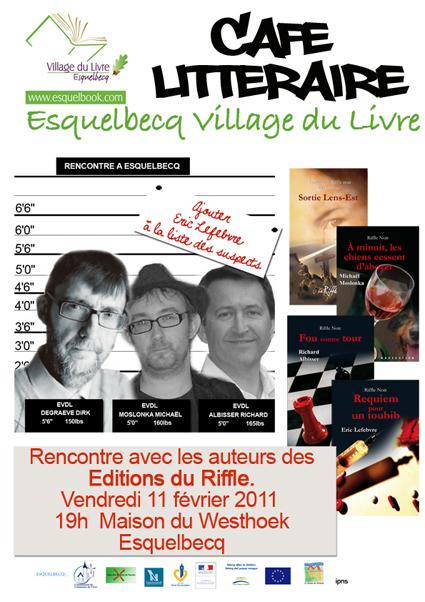 11 février à Esquelbecq (59) - Café Littéraire avec les éditions du Riffle