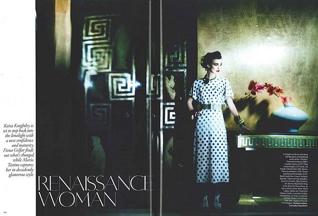 Keira Knightley pour Vogue