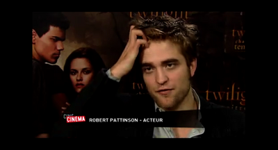 Interview de Robert Pattinson par canal + (2009)