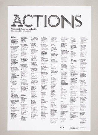 La scénographie de l’exposition “Actions: What You Can Do With the City”
