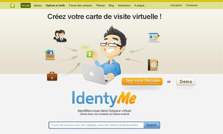 Vous n’avez pas encore de site web ? Créez votre carte de visite virtuelle avec Indentyme.com