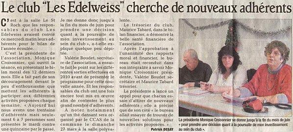 Revue de presse du 21 janvier 2011 au 26 janvier 2011 article 6