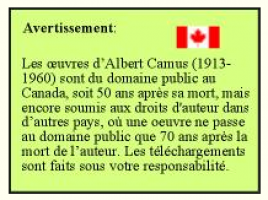 Camus en ebook : ‘Gallimard respecte le droit d’auteur du Canada’