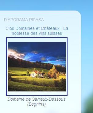 Diaporama - Domaines Viticoles Suisse Diaporama - Domaines Viticoles Suisse