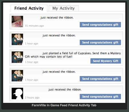 Facebook activity feed 3 Facebook activity feed 3