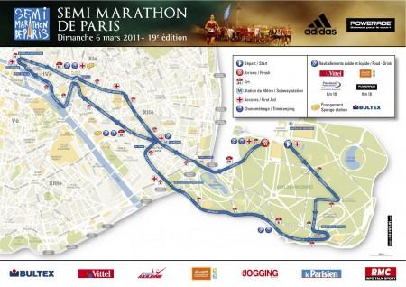 Semi Marathon de Paris 2011 - Parcours Semi de Paris 2011 : A l’envers !