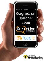 un iphone à gagner lors du forum e-marketing
