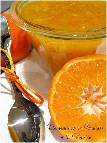 Confiture de Clémentines & d'Oranges à la Vanille 