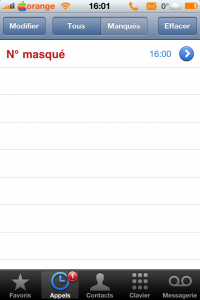MissedCall MissedCallOpening : accédez directement à l’onglet Appels quand vous avez un appel manqué