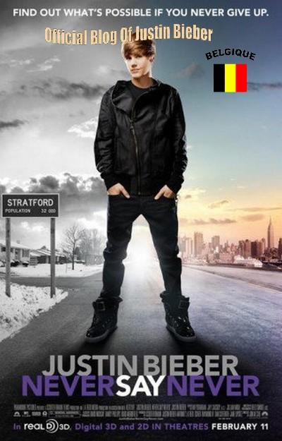 Justin Bieber : La sortie de son film en Belgique !